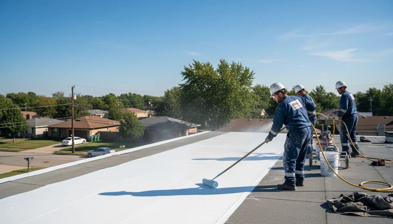 Commercial roof coating in Zenda, KS near me